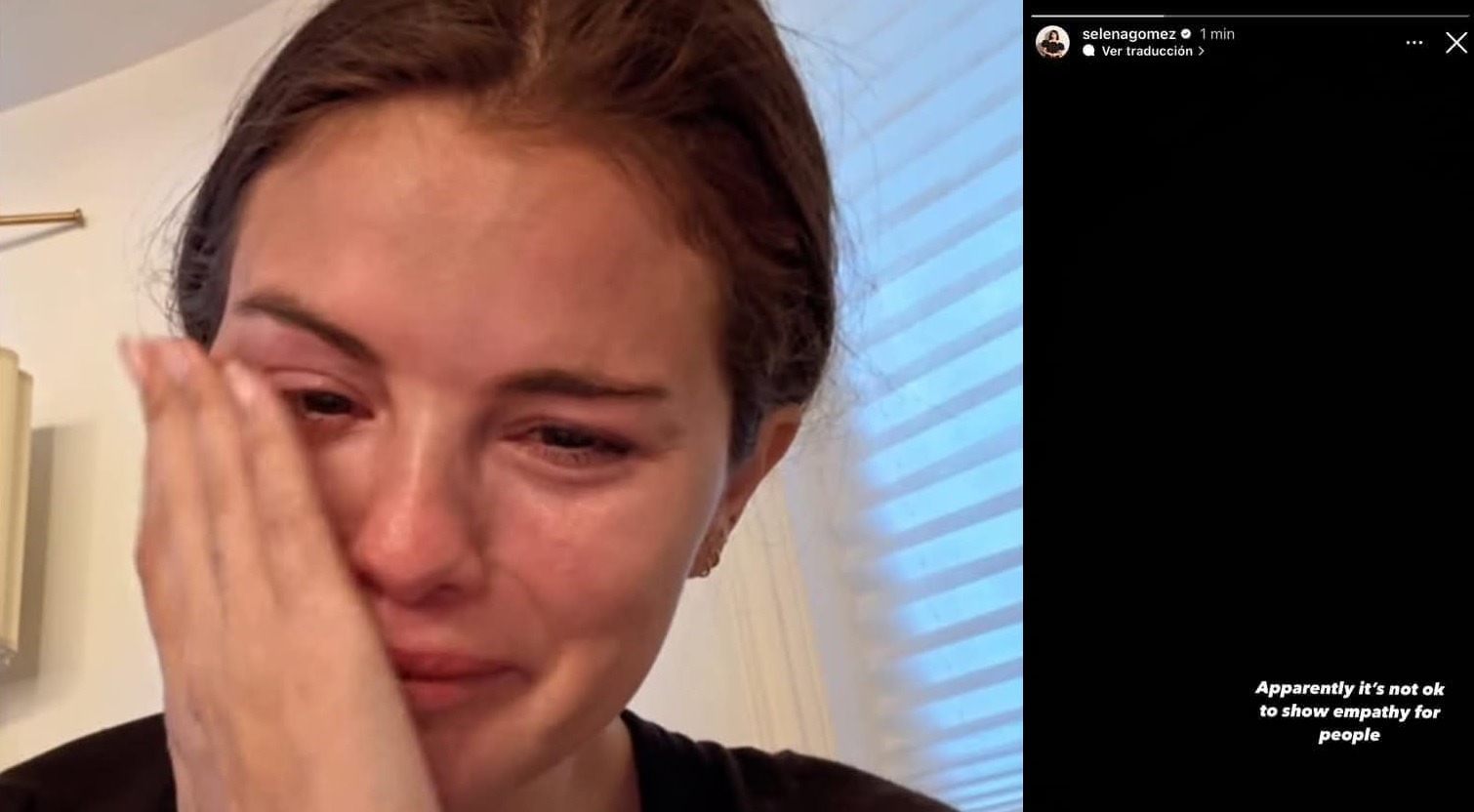 Selena Gómez llorando por Mexicanos deportados de Estados Unidos
