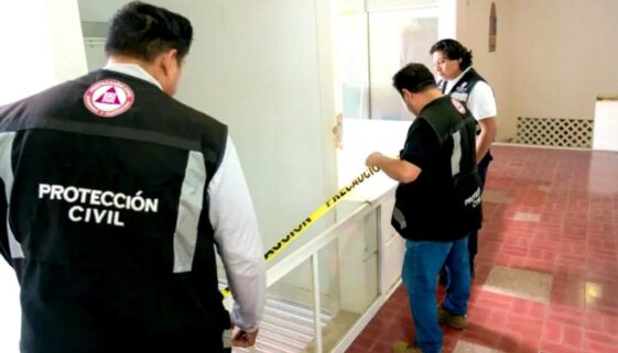Accidente en elevador del ayuntamiento de Cozumel