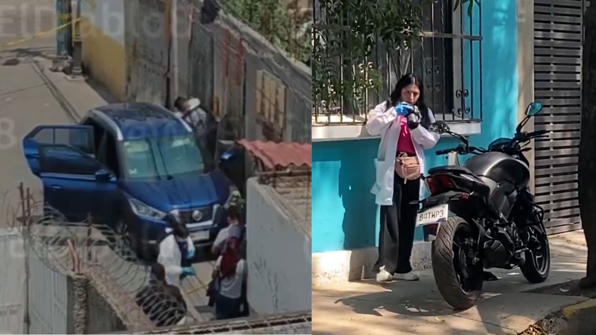 Aseguran automóvil y motocicleta vinculados a asesinato de colaboradores de Clara Brugada