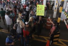 MANISFESTANTES DEL CNTE TOMAN AEROPUERTO INTERNACIONAL DE LA CDMX