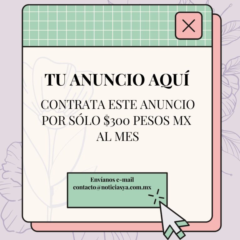 CONTRATA EN contacto@noticiasya.com.mx