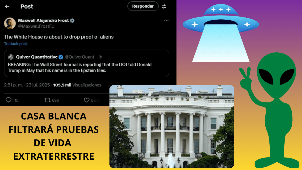 CASA BLANCA FILTRARÁ PRUEBAS DE VIDA EXTRATERRESTRE