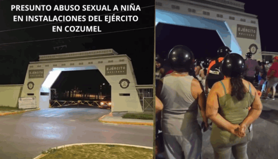 Presunto Abuso Sexual a Niña de 9 Años en Instalaciones de SEDENA Desata Protestas en Cozumel