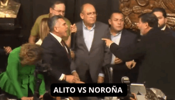 Alejandro "Alito" Moreno y Gerardo Fernández Noroña se enfrentan a golpes