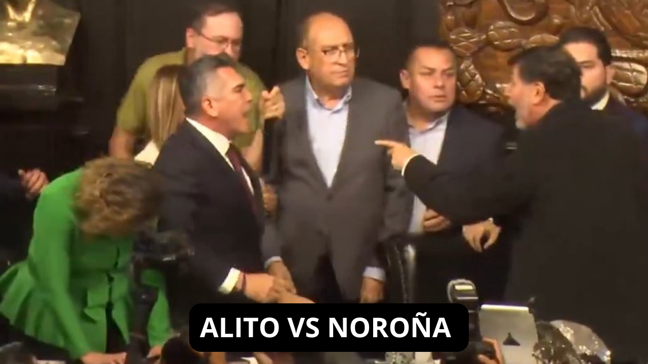 Alejandro "Alito" Moreno y Gerardo Fernández Noroña se enfrentan a golpes