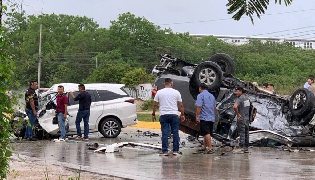 Tragedia en Cancún: Accidente Vial Cobra la Vida de una Familia Completa que Visitaba la Ciudad para una Boda